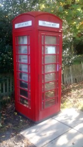 Located on Leigh Green outside the church is a History Box: an traditional red telephone box with a number of photos and related explanation documenting the history of the village - good idea. 